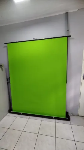 Tela verde retrátil Chroma Key [TELA MÓVEL]