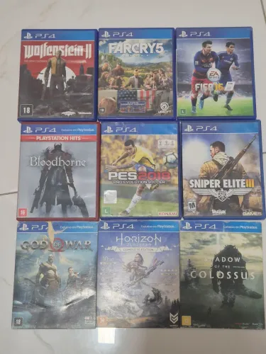 JOGOS DE PS4 EM OTIMO ESTADO COM CUPONS POR 65 REAIS CADA