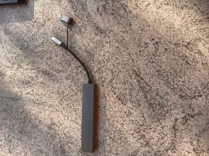 Hub USB A C Concentrador 7 em 1 Tipo C Estação de acoplamento multi-hub Divisor para PC