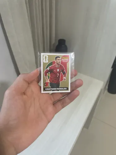 Figurinha da Copa Extra Sticker Gold Cristiano Ronaldo
