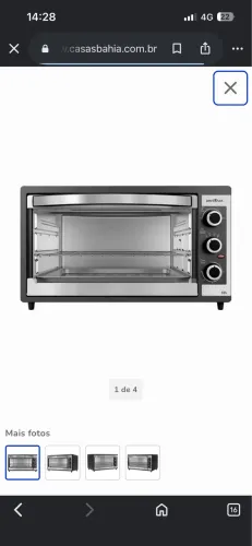 Forno elétrico Britânia 52L 220v