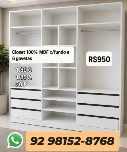 Closet Casal MDF 