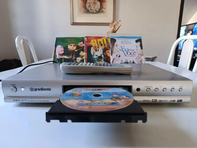 Dvd e CD Player Gradiente Digital Original Impecável Com Controle Remoto