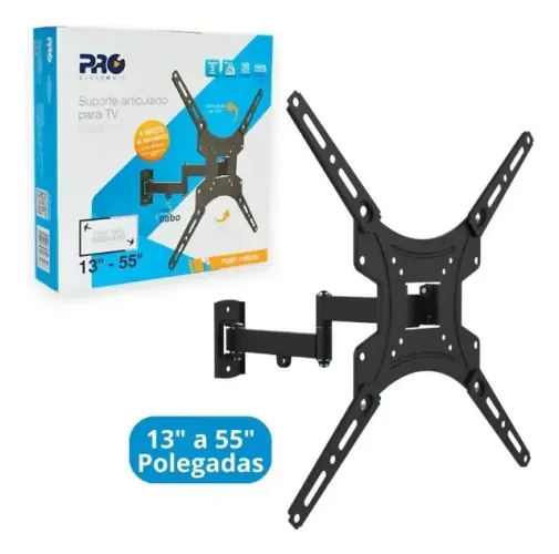 Suporte Articulado Para Tv 13 A 55 Pro Eletronic Pqst-1355