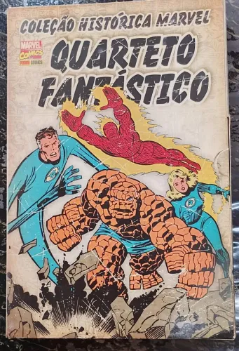 Hq Coleção Histórica Marvel Quarteto Fantastico Volumes 1 Ao 4 + Box Panini (usado)