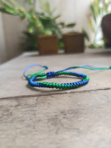 Pulseira nó serpente duas cores