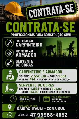 Contrata-se profissional