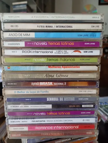 Coleção de CDs De Temas De NOVELAS Globo Com 30 Unidades