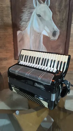 ACORDEON SANFONA MAROTTA ITÁLIA 4 VOZ PROFISSIONAL HIPER NOVA 