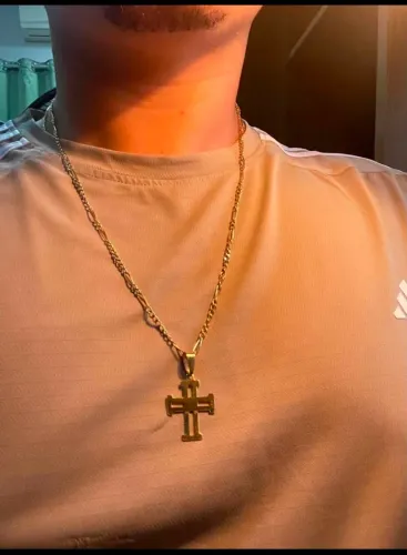 Cordão semi joia de ouro