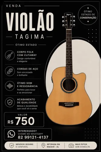 Vendo violão tagima