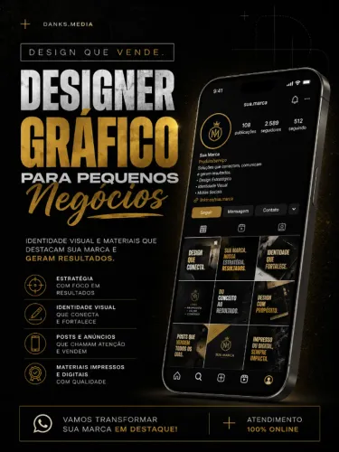 Designer gráfico para pequenos negócios