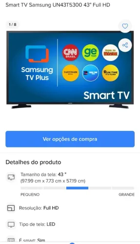 TV Samsung 43"