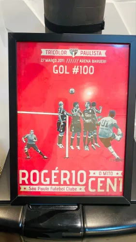 Quadro decorativo Rogério Ceni gol 100