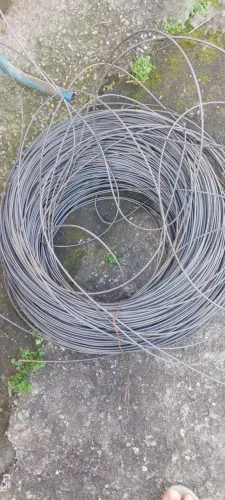 Cabo de aço 3mm revestido R$2,00 reais o metro cerca sítio chácara fazenda jardim parreira