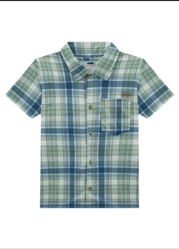 camisa  xadrez menino nova
