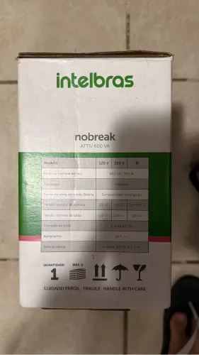 Nobreak Intelbras Attiv 600va-bi Cor Preto
