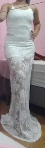 Vestido branco noivado , casamento e etc