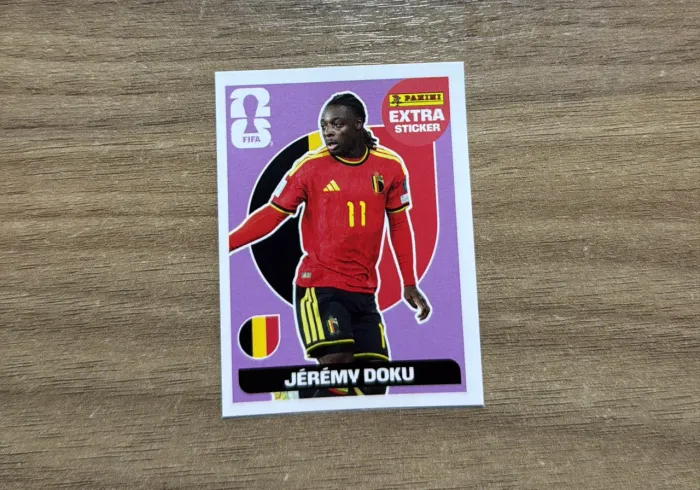 Figurinha Legend Roxa Jérémy Doku Copa do Mundo 2026
