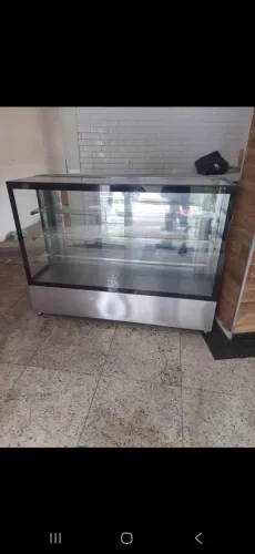 Balcão Seco em Aço Inox medindo 1.60x1.20.0.60 cm