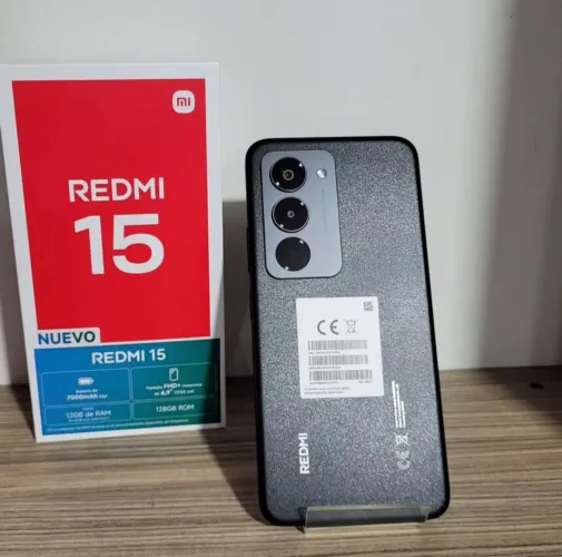 Telefone Lançamento - Redmi 15 - Tela Grande top - 128/4 - Bateria boa Durável