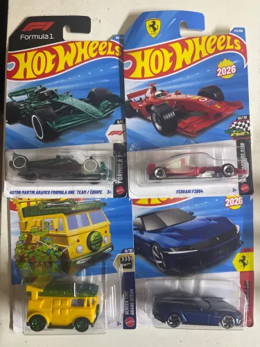 PACOTÃO HW - Ferrari 12cilindri + F2004 + Aston Martin F1 + party wagon