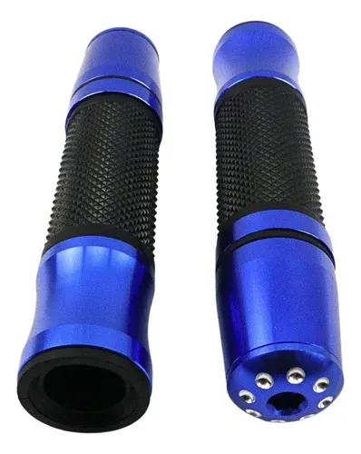Kit Manopla Punho + Peso Cbr600rr Cb1000r Cb650f Cb500 Cb300 Azul
