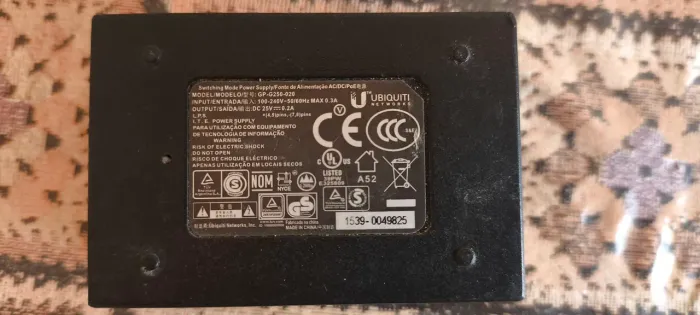 Lote 20 Fonte poe ubiquiti 25v 0.2A usda