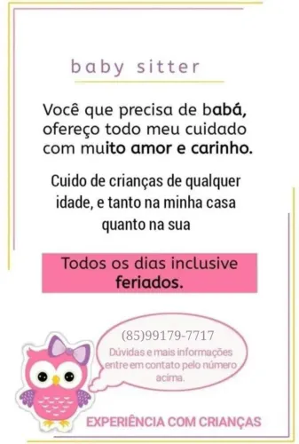 Serviços de babá