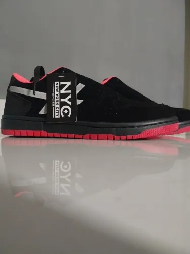 Tênis NYC New York City Shoes Preto/Rosa Tam. 39 - Novo com Etiqueta
