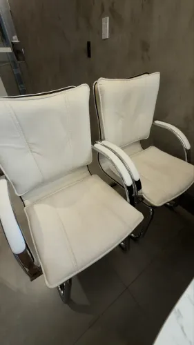 Conjunto cadeiras consultório escritório - cadeira presidente - cadeira cliente