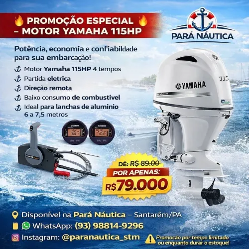 Motor de popa 115hp yamaha 