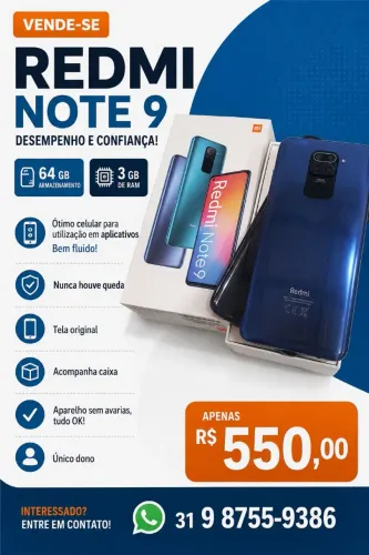 Celular Redmi Note 9