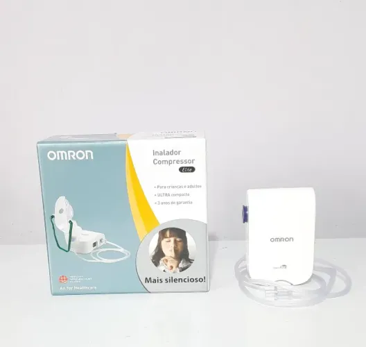 Inalador Omron Elite NE-C803 Compressor Nebulizador Completo