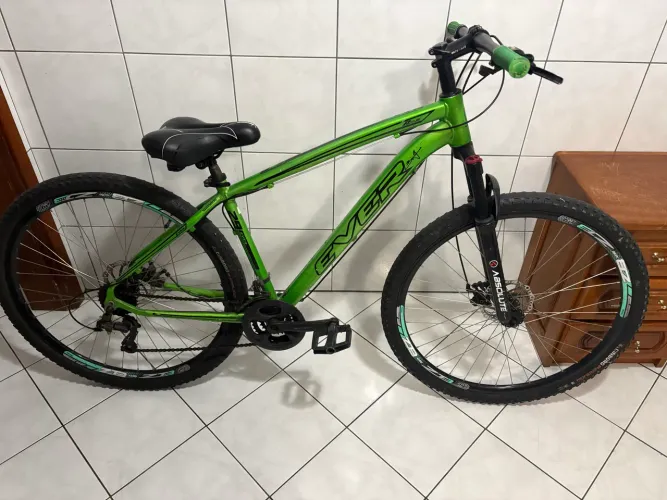 Bicicleta Aro 29 Rino Everest - Freio a Disco e Suspensão Absolute (Ótimo Estado!)