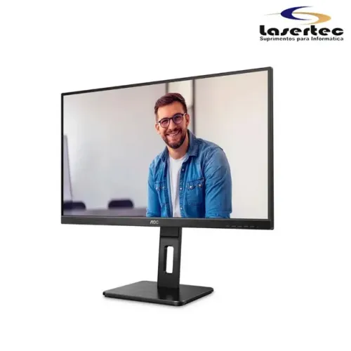MONITOR 27 AOC LED 27P2Q WIDESCREEN IPS DP HDMI USB VESA COM AJUSTE DE ALTURA