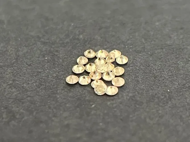 20 Diamantes 1.1mm 0,5 Ponto Lapidação Brilhante