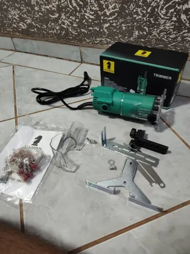 Kit Tupia Laminadora Manual + Jogo De Fresas Profissional Allmind Madeira