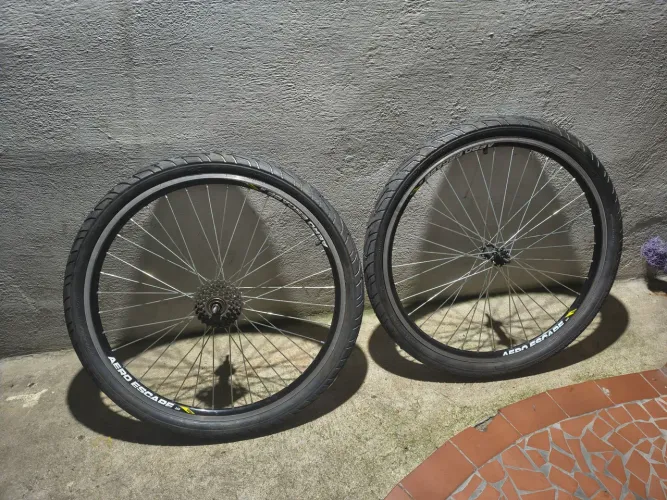 Par de rodas Aero aro 26 Vzan, nova