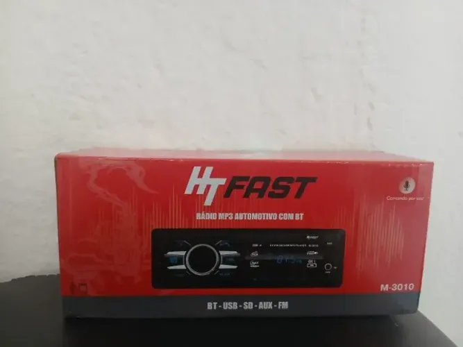 Rádio Automotivo 1 Din Bluetooth MP3 USB SD AUX FM Novo Lacrado