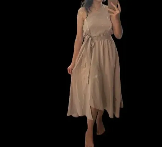 Vestido feminino Midi ombro único para amamentar