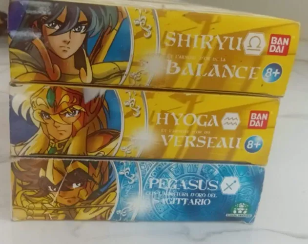 Set Cavaleiros de Bronze com Armadura s de Ouro Bandai Vintage Raros.