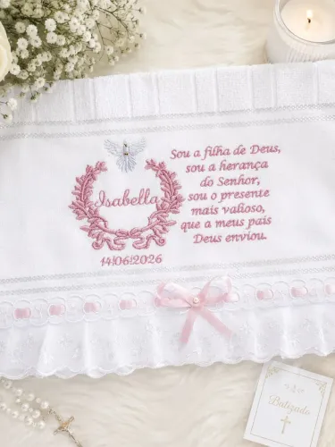 Toalha de batismo ,batizado