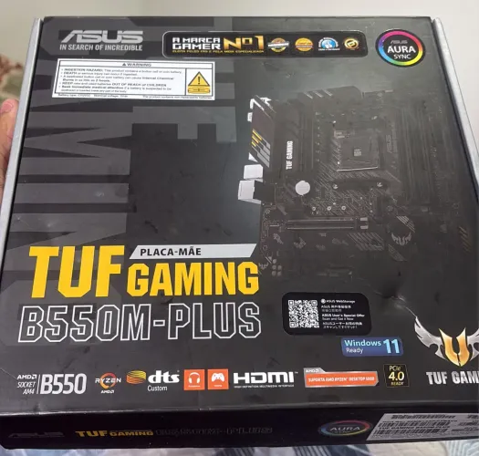 Kit ryzen 5800x3d, placa mãe Tuf gaming B550 M-Plus e 32 gb de ram ( 2x16 ) asgard