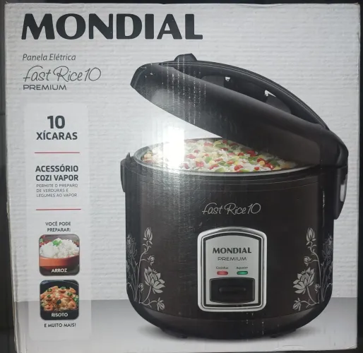 Panela de arroz mondial práticidade e economia.