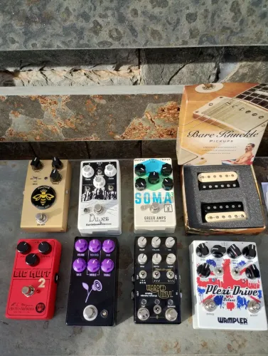 Pedal de guitarra boutique, overdrive, Chorus, fuzz 