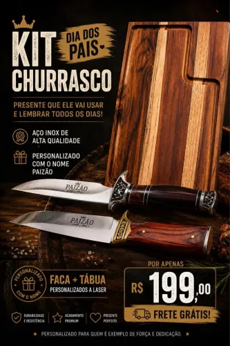 Kit de faca para seu pai