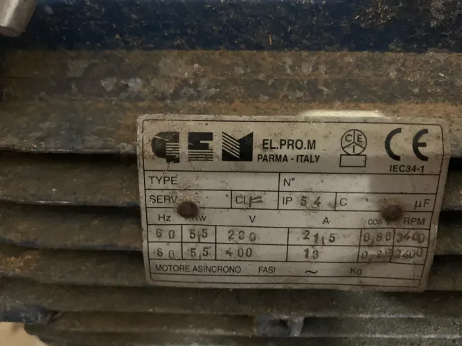 Motor trifásico de 7.5 CV (5,5 kW)