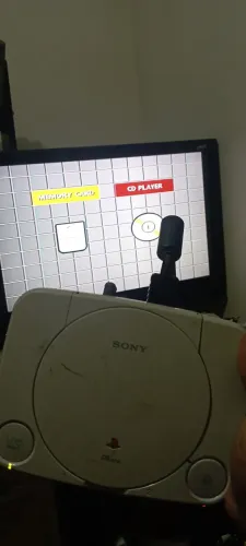 Sony Psone funcionando mas power com mau contato e leitor com defeito