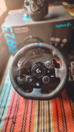 Volante E Pedais G923 + Câmbio Driving Force Shifter Preto Logitech Pc,ps4,ps5